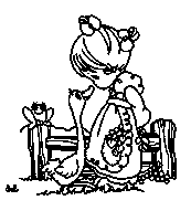 coloriage moments precieux la petite fille et son canard